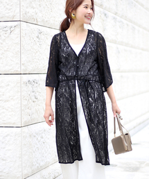 Bab Bou Jeloud | 【WEB限定】スクエアレースロングガウン(カーディガン/ボレロ)