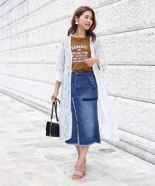 Bab Bou Jeloud(バブブージュルード)の「【WEB限定】スクエアレースロングガウン(カーディガン/ボレロ・レディース・ブラック/オフホワイト・38)」の3枚目の写真