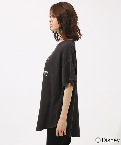 AZUL by moussy（アズールバイマウジー）の「MICKEY MOUSE CLUB TEE（Tシャツ/カットソー・レディース・ライトブラック/オフホワイト・MEDIUM/SMALL）」の17枚目の写真