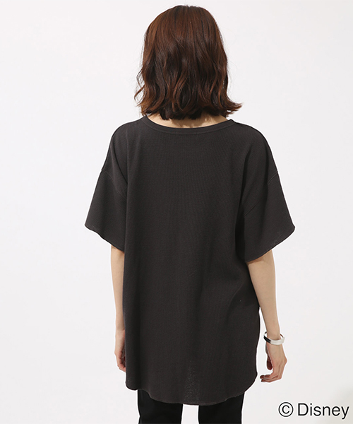 AZUL by moussy（アズールバイマウジー）の「MICKEY MOUSE CLUB TEE（Tシャツ/カットソー・レディース・ライトブラック/オフホワイト・MEDIUM/SMALL）」の18枚目の写真