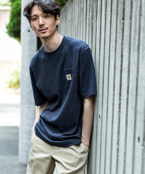 Carhartt（カーハート）の「Carhartt (カーハート）Workwear Pocket Short-Sleeve Tｰ Shirts（Tシャツ/カットソー・メンズ・ブラック/グレー/ネイビー・S/M/L）」の3枚目の写真
