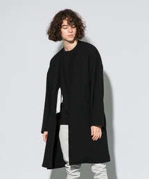 DIET BUTCHER | 【DIET BUTCHER SLIM SKIN】Super100's no collar coat(チェスターコート)