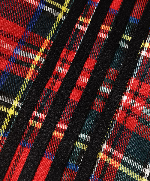 Candy Stripper（キャンディストリッパー）の「LINED TARTAN CHECK パンツ（その他パンツ・レディース・ブラック/レッド・1/2）」の9枚目の写真