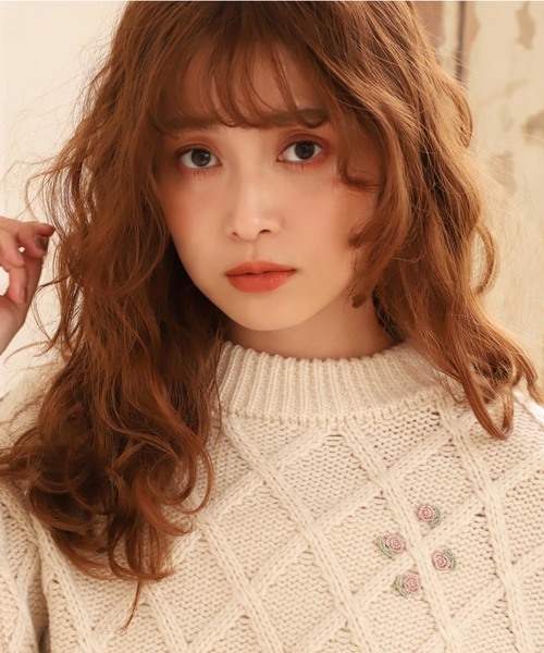 one after another NICE CLAUP（ワンアフターアナザーナイスクラップ）の「バラ刺繍ニット（ニット/セーター・レディース・アイボリー/ブラック/グリーン系その他/イエロー系その他・FREE）」の5枚目の写真