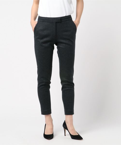 NARACAMICIE（ナラカミーチェ）の「【スーツセットアップ対応】圧縮スムース9分丈パンツ（スーツパンツ・レディース・ネイビー/グレー・SMALL/MEDIUM/LARGE）」の2枚目の写真