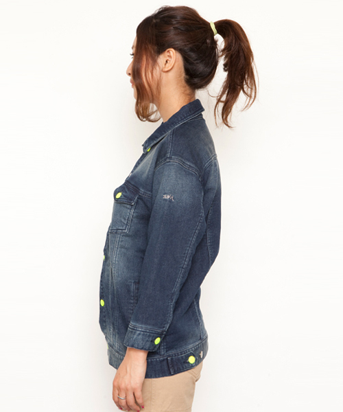 X-girl（エックスガール）の「COMFY DENIM JACKET（デニム