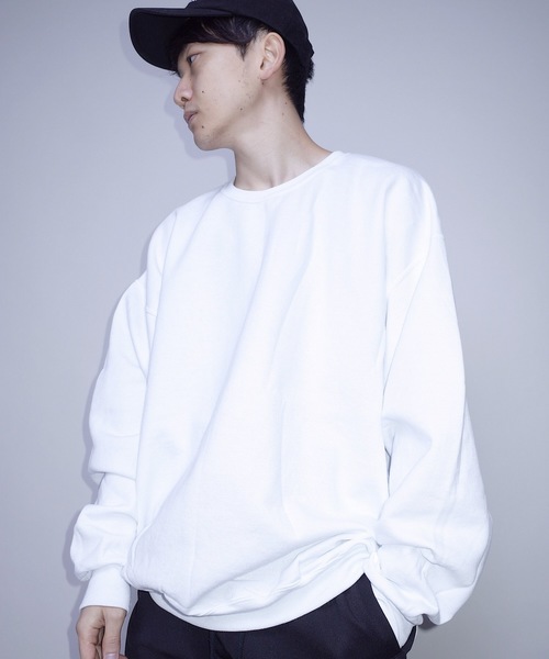 JERZEES（ジャージーズ）の「JERZEES SOLID CREW SW/ジャージーズソリッドクルースウェット（スウェット・メンズ・ホワイト/ブラック/グレー/ネイビー・X-LARGE）」の2枚目の写真