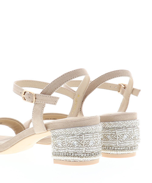 RANDA(ランダ)の「ビジューヒールサンダル(サンダル・レディース・ブラック/ベージュ/ピンク・LL/M/L/S)」の7枚目の写真