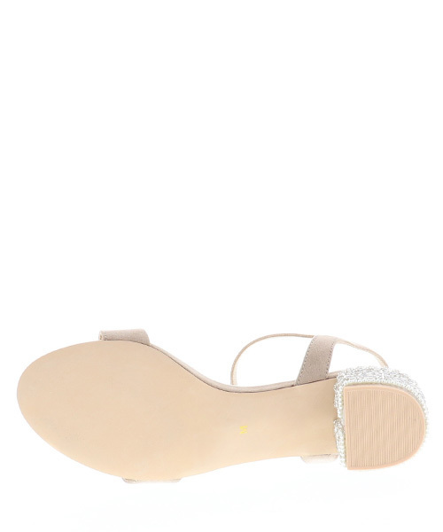 RANDA(ランダ)の「ビジューヒールサンダル(サンダル・レディース・ブラック/ベージュ/ピンク・LL/M/L/S)」の8枚目の写真