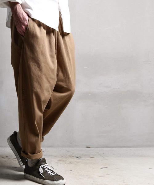 antiqua(アンティカ)の「シンプルワイドパンツ(その他パンツ・メンズ・ブラック/ベージュ・FREE)」の5枚目の写真