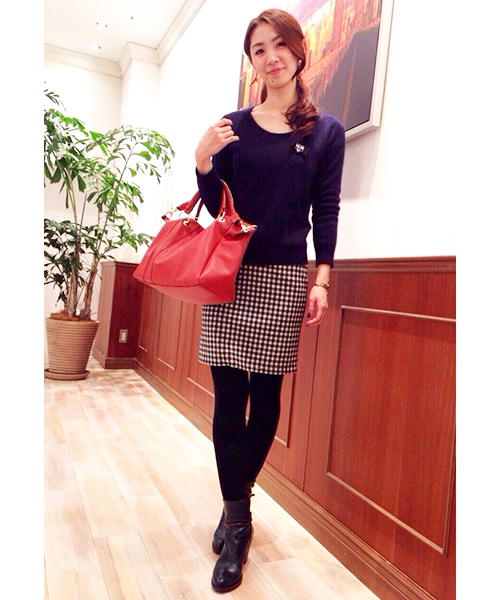 LOUNGEDRESS（ラウンジドレス）の「フェアリーニット（ニット/セーター・レディース・レッド/ロイヤルブルー/ブラック/ネイビー/アイボリー・ﾌﾘ-）」の7枚目の写真