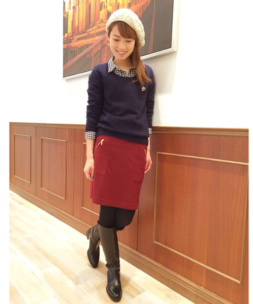 LOUNGEDRESS（ラウンジドレス）の「フェアリーニット（ニット/セーター・レディース・レッド/ロイヤルブルー/ブラック/ネイビー/アイボリー・ﾌﾘ-）」の12枚目の写真