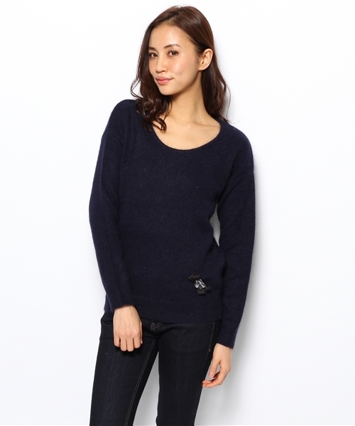 LOUNGEDRESS（ラウンジドレス）の「フェアリーニット（ニット/セーター・レディース・レッド/ロイヤルブルー/ブラック/ネイビー/アイボリー・ﾌﾘ-）」の11枚目の写真