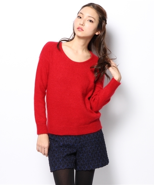 LOUNGEDRESS（ラウンジドレス）の「フェアリーニット（ニット/セーター・レディース・レッド/ロイヤルブルー/ブラック/ネイビー/アイボリー・ﾌﾘ-）」の9枚目の写真