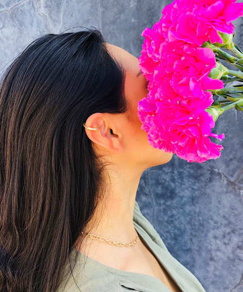 PARKS TOKYO SELECT（パークストウキョウセレクト）の「ﾐﾆｲﾔｰｶﾌ（イヤーカフ・レディース・D/B/A/C/E/F/J/I/H/G/S/T/U/V/W/X/M/N/O/P/Q/R/K/L・FREE）」の4枚目の写真