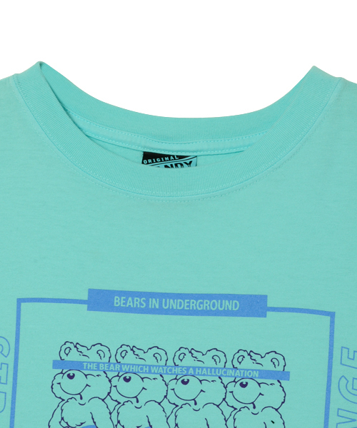 Candy Stripper（キャンディストリッパー）の「ODDBALL TEDDY TEE（Tシャツ/カットソー・レディース・ミント/ブラック/ブラウン/オフホワイト・2/4/3）」の6枚目の写真