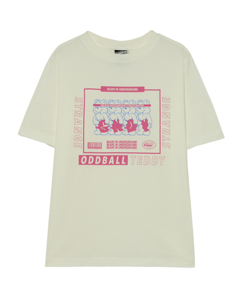 Candy Stripper（キャンディストリッパー）の「ODDBALL TEDDY TEE（Tシャツ/カットソー・レディース・ミント/ブラック/ブラウン/オフホワイト・2/4/3）」の11枚目の写真