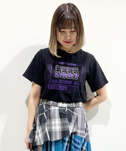 Candy Stripper（キャンディストリッパー）の「ODDBALL TEDDY TEE（Tシャツ/カットソー・レディース・ミント/ブラック/ブラウン/オフホワイト・2/4/3）」の12枚目の写真