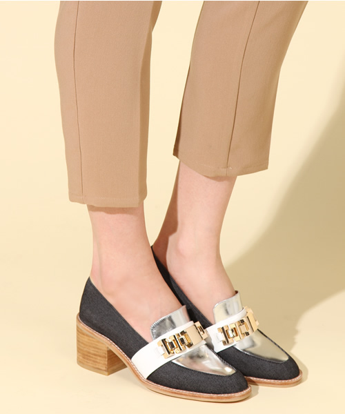 ROSE BUD(ローズバッド)の「(JEFFREY CAMPBELL FOR ROSE BUD) ST:9087-29 DENIM/LTHR COMBINATION SHOES(パンプス・レディース・シルバー系その他・35/39/38/37/36)」の3枚目の写真