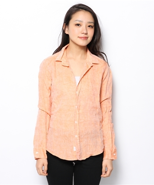 The SAZABY LEAGUE SELECT(ザサザビーリーグセレクト)の「Frank&Eileen BARRY/SOL(シャツ/ブラウス・レディース・オレンジ・SMALL/X-SMALL/XX-SMALL)」の4枚目の写真