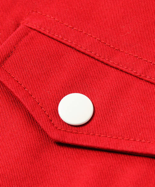 X-girl Stages(エックスガールステージス)の「MODS JACKET (4T~7T)(モッズコート・キッズ・オリーブ/レッド/ネイビー・4T/6T/7T/5T)」の10枚目の写真