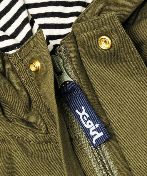 X-girl Stages(エックスガールステージス)の「MODS JACKET (4T~7T)(モッズコート・キッズ・オリーブ/レッド/ネイビー・4T/6T/7T/5T)」の12枚目の写真