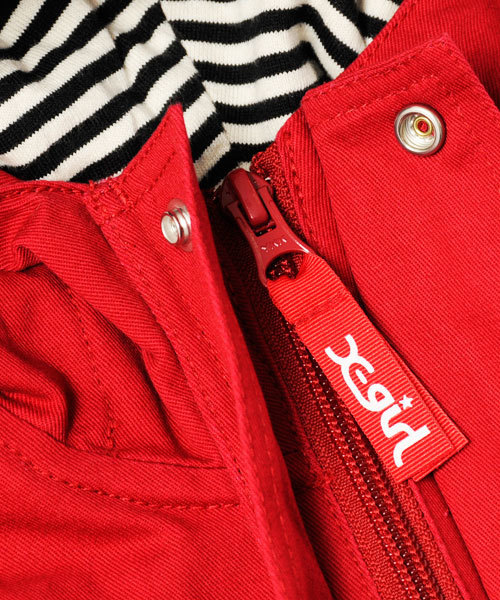 X-girl Stages(エックスガールステージス)の「MODS JACKET (4T~7T)(モッズコート・キッズ・オリーブ/レッド/ネイビー・4T/6T/7T/5T)」の14枚目の写真