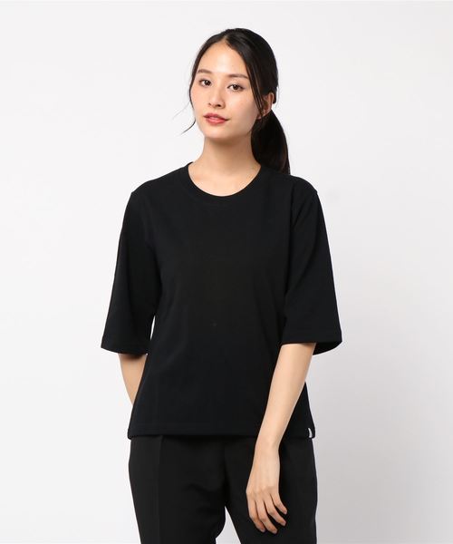 IENA（イエナ）の「UNIVERSAL OVERALL 別注Tシャツ◆（Tシャツ/カットソー・レディース・ブラック/ブラウン/グレー/ホワイト・FREE）」の7枚目の写真