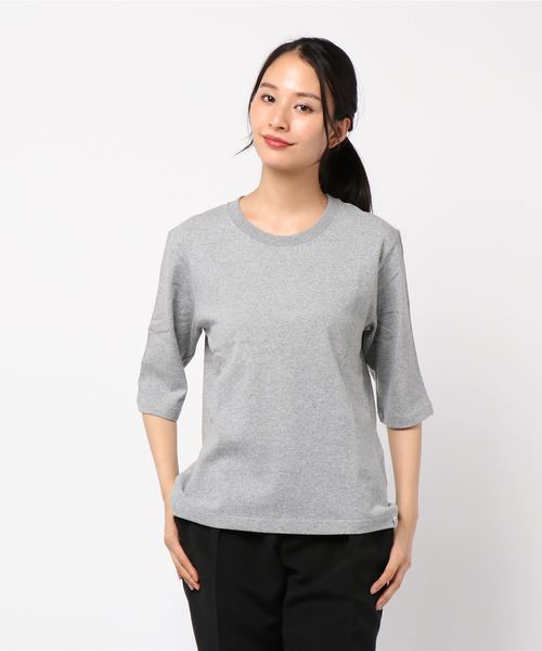 IENA（イエナ）の「UNIVERSAL OVERALL 別注Tシャツ◆（Tシャツ/カットソー・レディース・ブラック/ブラウン/グレー/ホワイト・FREE）」の8枚目の写真