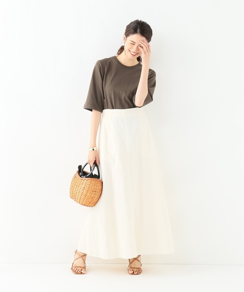IENA（イエナ）の「UNIVERSAL OVERALL 別注Tシャツ◆（Tシャツ/カットソー・レディース・ブラック/ブラウン/グレー/ホワイト・FREE）」の16枚目の写真