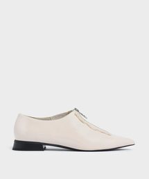 ジップフロント ポインテッドトゥローファー / Zip Front Pointed Toe Loafers