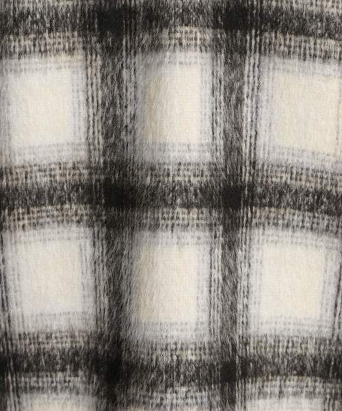 niko and...（ニコアンド）の「シャギーチェックCPO（ミリタリージャケット・レディース・ベージュ/ブラウン/オフホワイト・SMALL/MEDIUM）」の15枚目の写真