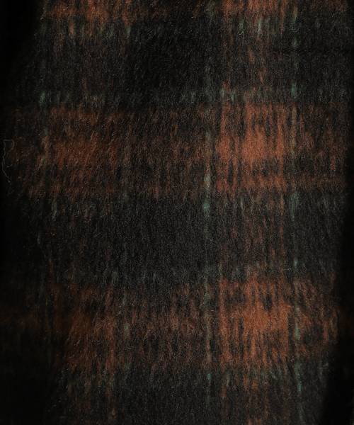 niko and...（ニコアンド）の「シャギーチェックCPO（ミリタリージャケット・レディース・ベージュ/ブラウン/オフホワイト・SMALL/MEDIUM）」の18枚目の写真