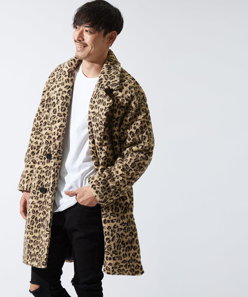 improves(インプローブス)の「シープボアチェスターコート(チェスターコート)」|レオパード