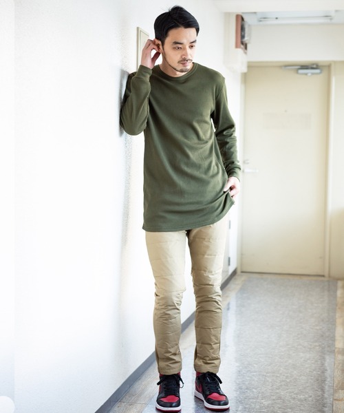 Beautiful Harmony（ビューティフルハーモニー）の「ダウンパンツ フリーススキニーパンツ（スウェットパンツ・メンズ・ブラック/ベージュ/ネイビー/カーキ/グレー系カモフラージュ/キャメル/グレー・MEDIUM/LARGE/X-LARGE）」の19枚目の写真