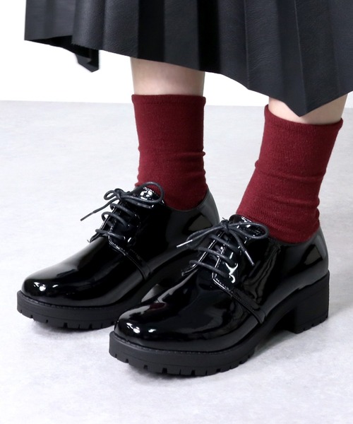 AAA+（サンエープラス）の「AAA / 厚底チャンキーヒールオックスフォードシューズ(3581)　厚底軽量タンクソール（ドレスシューズ・レディース・ブラック/ブラック系その他/ダークブラウン・40/38/39/36/37/35/41/42）」の9枚目の写真