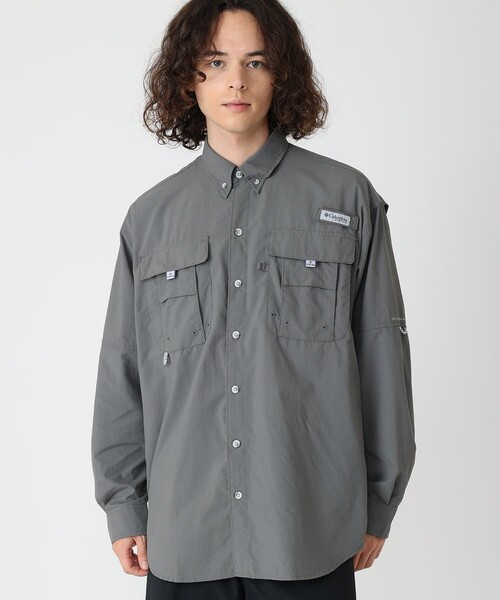 928568-Columbia/メンズ バハマ2 ロングスリーブシャツ フィッシングシャツ 長袖 釣り/L バハマ II ロングスリーブシャツ(XS Collegiate Navy