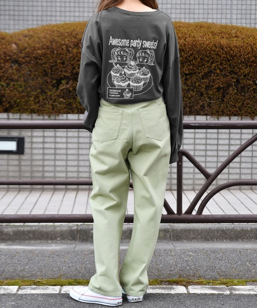 PairPair(ペアペア)の「お菓子キッズバックプリントT(Tシャツ/カットソー・レディース・ブラック/アイボリー・FREE)」の10枚目の写真