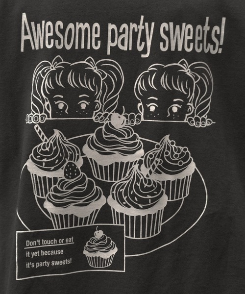 PairPair(ペアペア)の「お菓子キッズバックプリントT(Tシャツ/カットソー・レディース・ブラック/アイボリー・FREE)」の19枚目の写真