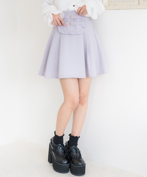 ROJITA（ロジータ）の「スクエア切替バックルＳＫ（スカート・レディース・グレー/ブラック/ピンク・FREE）」の16枚目の写真