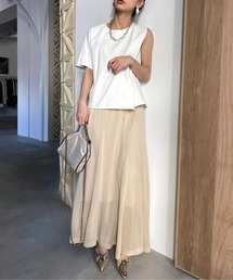 AMERI（アメリ）の「WAVE SHEER KNIT SKIRT（スカート）」 - WEAR