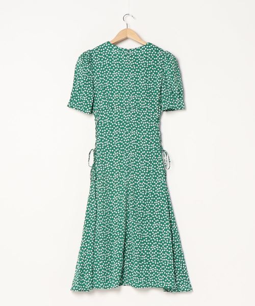 花柄Vネックパフスリーブワンピース 楽天市場】ワンピース 花柄 Vネック パフスリーブ 長袖 Aライン