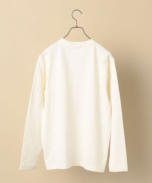 SHIPS(シップス)の「SC: ジャガード チェッカーパターン ロングスリーブ Tシャツ (ロンT)(Tシャツ/カットソー・メンズ・ホワイト/ダークグレー/ブルー・SMALL/LARGE/MEDIUM/X-LARGE)」の21枚目の写真