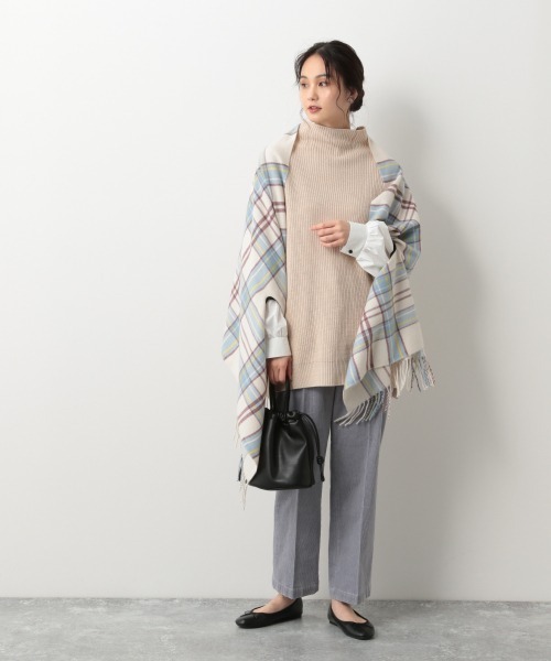 GLOBAL WORK（グローバルワーク）の「袖フワドッキングプルオーバー/898162（その他トップス・レディース・ブラック/ブラウン/ベージュ・FREE）」の6枚目の写真