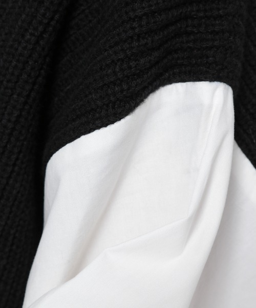 GLOBAL WORK（グローバルワーク）の「袖フワドッキングプルオーバー/898162（その他トップス・レディース・ブラック/ブラウン/ベージュ・FREE）」の19枚目の写真