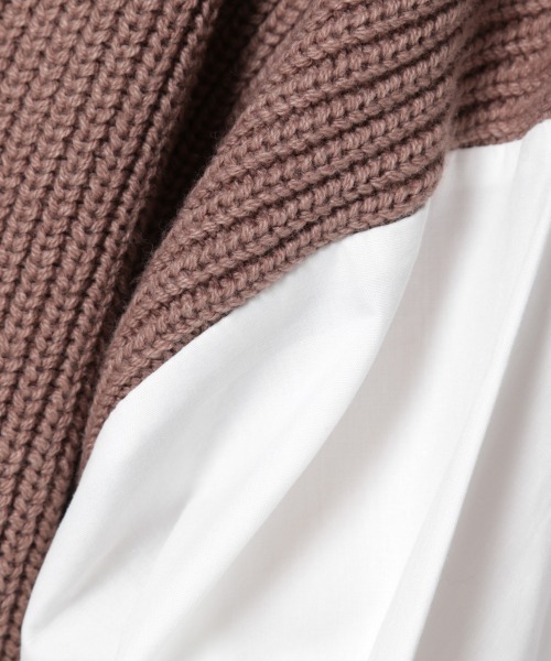 GLOBAL WORK（グローバルワーク）の「袖フワドッキングプルオーバー/898162（その他トップス・レディース・ブラック/ブラウン/ベージュ・FREE）」の22枚目の写真