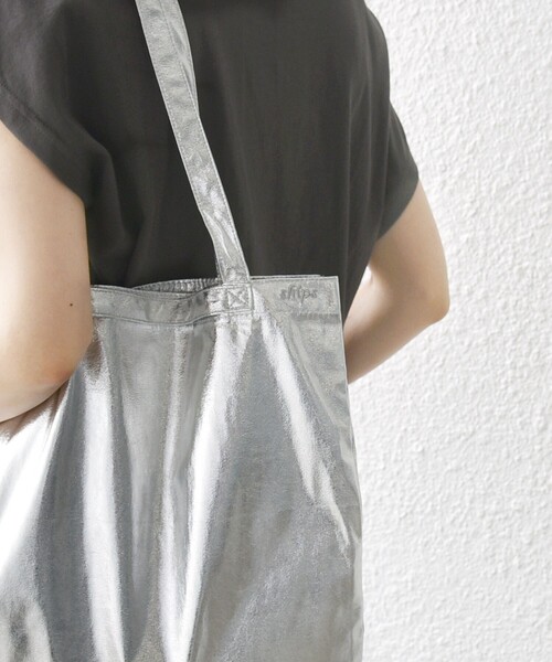 SHIPS（シップス）の「メタリック 3パーテーション エコバッグ（エコバッグ/サブバッグ・レディース・ゴールド/シルバー/ブラック・ONE SIZE）」の9枚目の写真