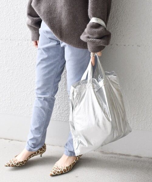 SHIPS（シップス）の「メタリック 3パーテーション エコバッグ（エコバッグ/サブバッグ・レディース・ゴールド/シルバー/ブラック・ONE SIZE）」の14枚目の写真