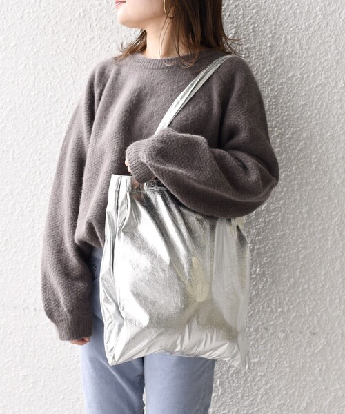 SHIPS（シップス）の「メタリック 3パーテーション エコバッグ（エコバッグ/サブバッグ・レディース・ゴールド/シルバー/ブラック・ONE SIZE）」の16枚目の写真