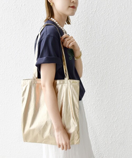 SHIPS（シップス）の「メタリック 3パーテーション エコバッグ（エコバッグ/サブバッグ・レディース・ゴールド/シルバー/ブラック・ONE SIZE）」の17枚目の写真